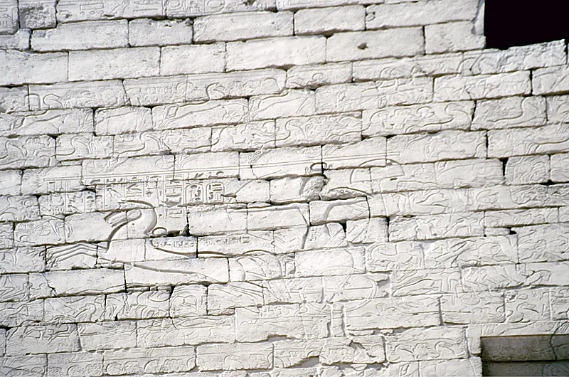 Relief der Schlacht von Kadesch am Pylon des Luxor-Tempels